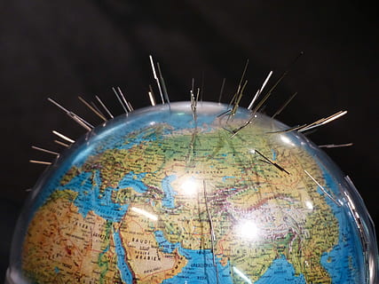Earth, Globe, Magnetism, North Pole, south pole, earth magnet HD wallpaper