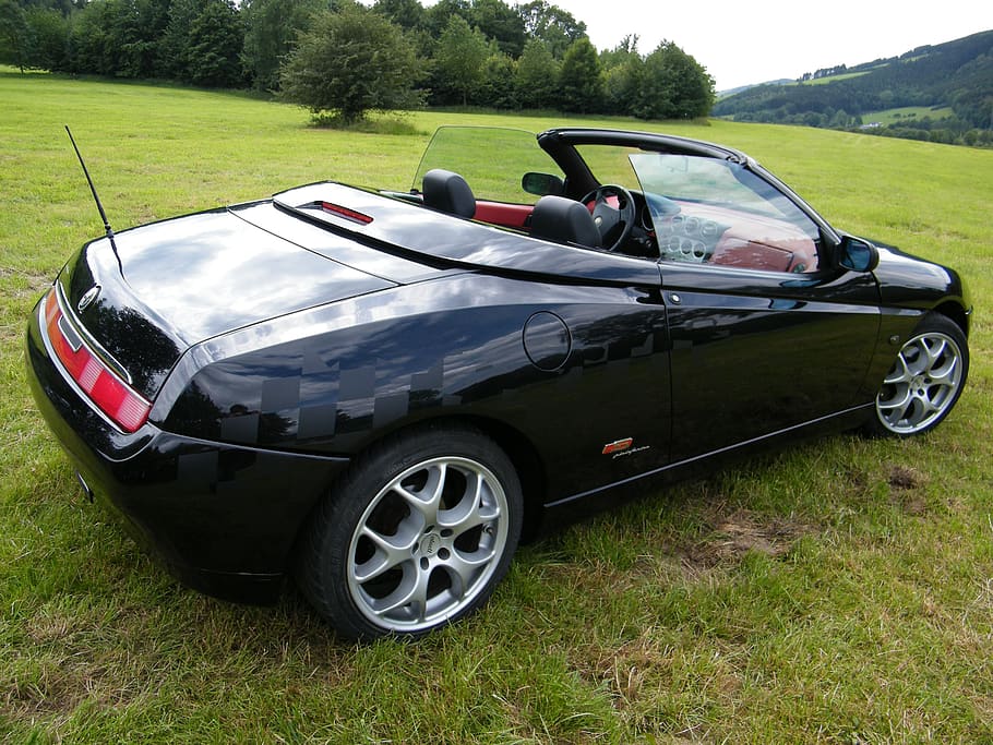 alfa romeo, spider, auto, convertible, mode of transportation HD wallpaper