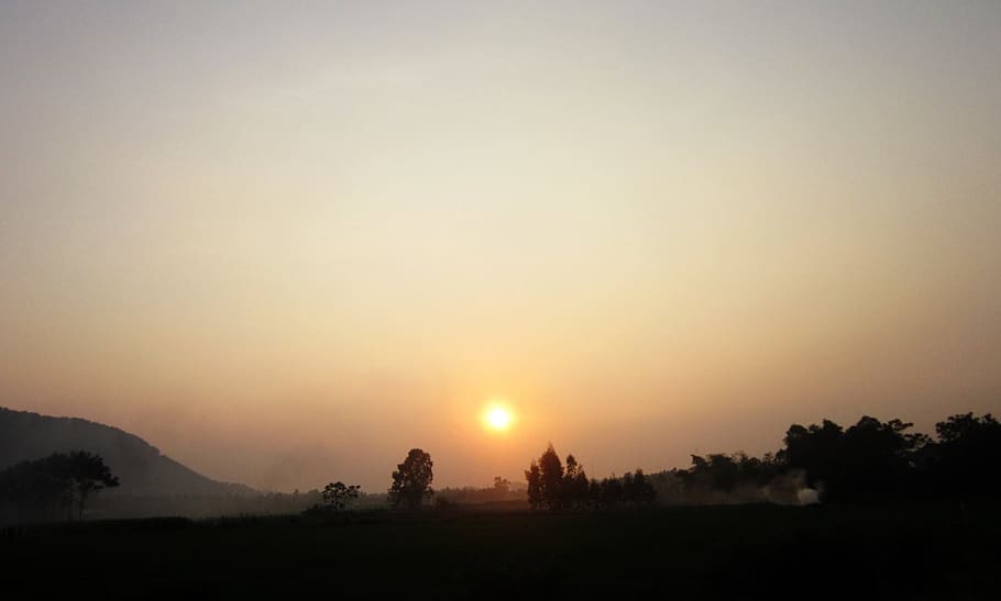 vietnam, sky, sun, sunset, tranquil scene, beauty in nature HD wallpaper