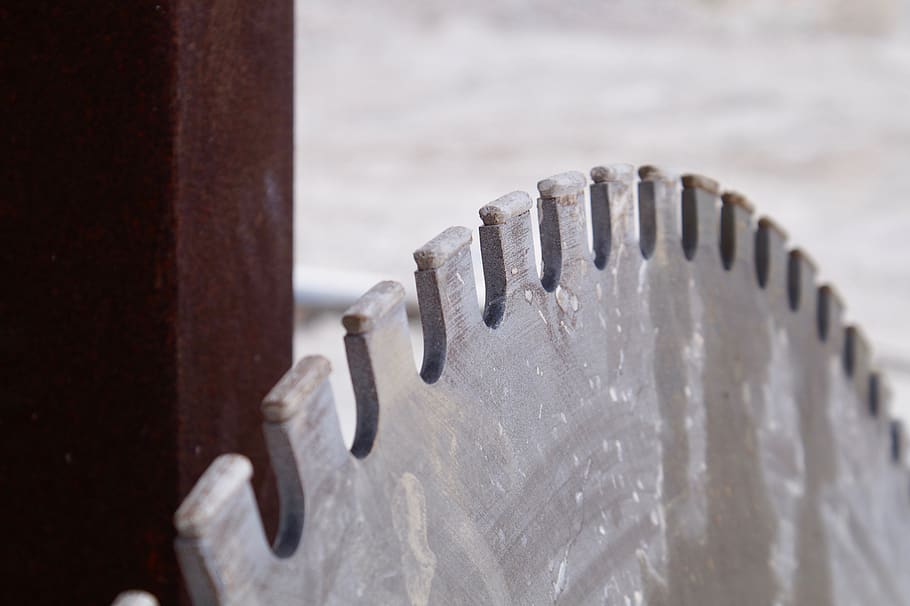 industry, steel, diamond disc, metal, close-up, selective focus HD wallpaper