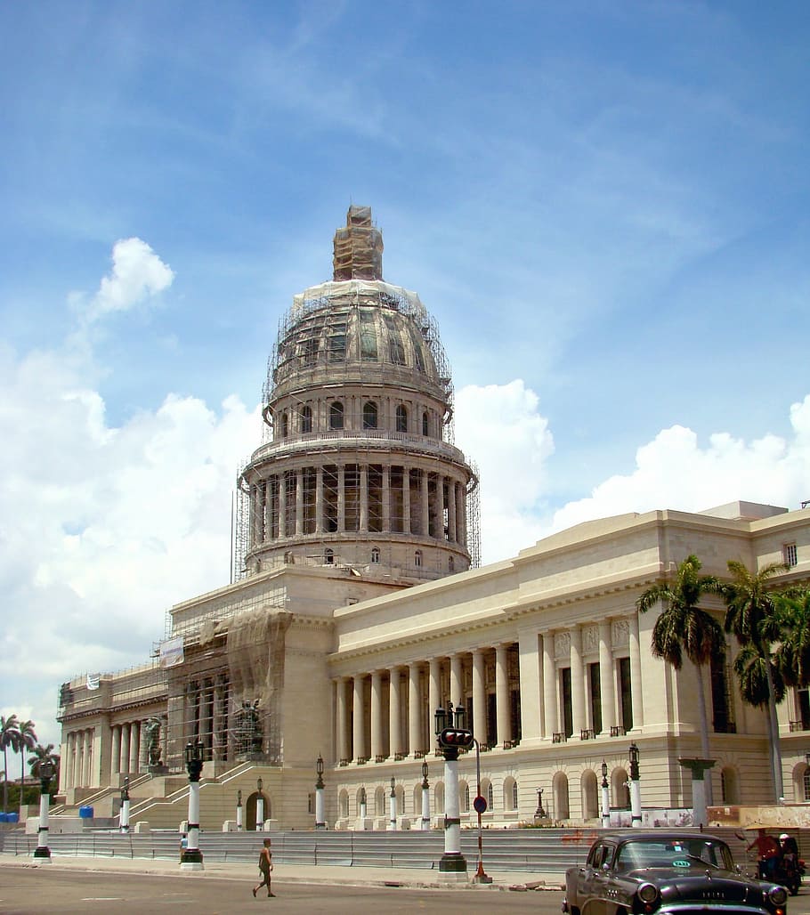 architecture, sky, cuba, america, building, modern, estate HD wallpaper