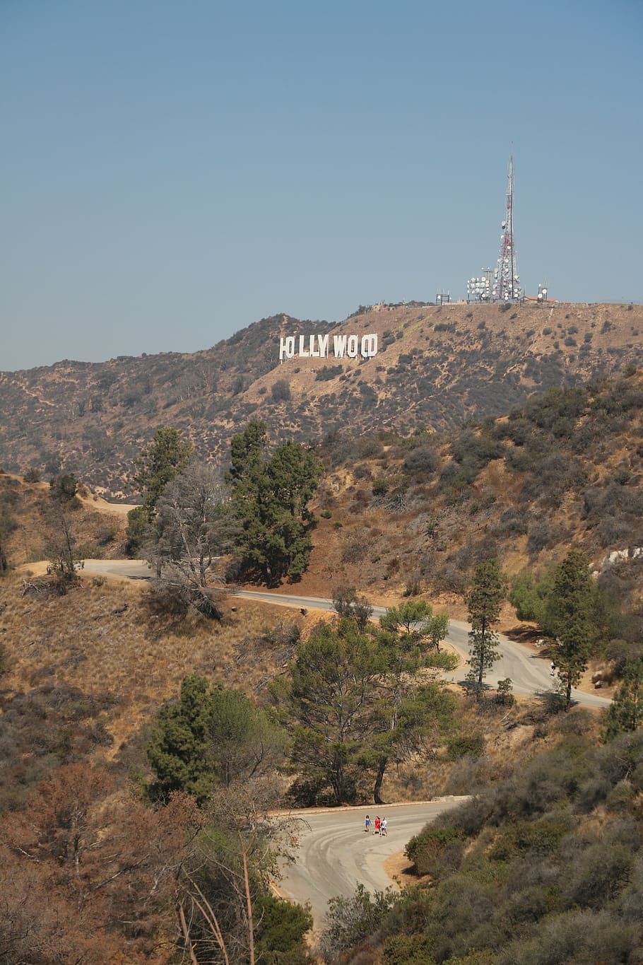 Hd Wallpaper Hollywood Hills California Usa Mountain Landmark