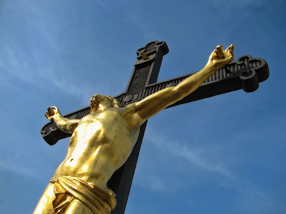 Jesus Christ cross, christianity, catholic, church, crucifix, HD wallpaper