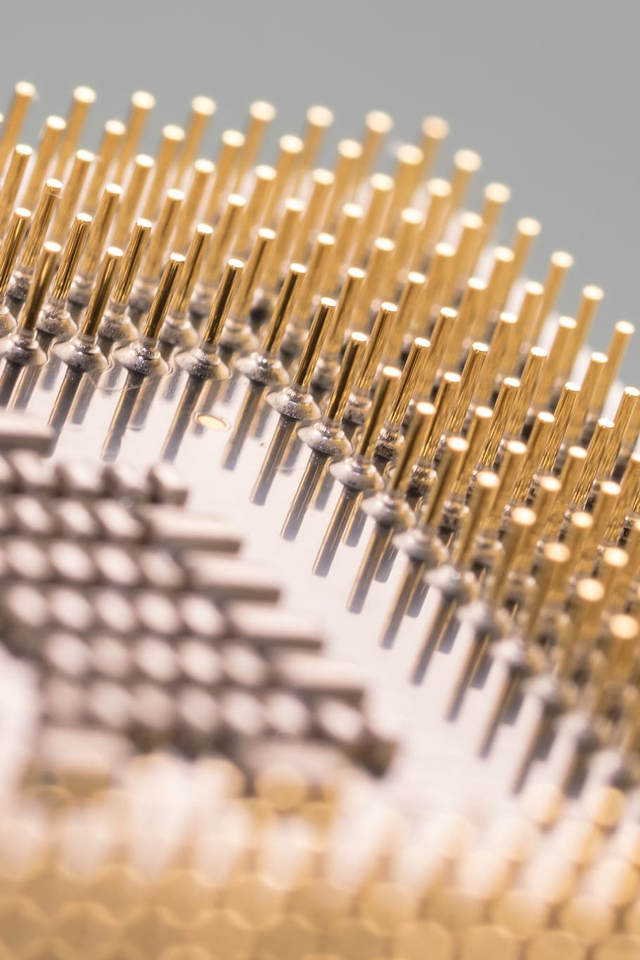 cpu, processor, macro, pen, pin, computer, electronics, data processing HD wallpaper