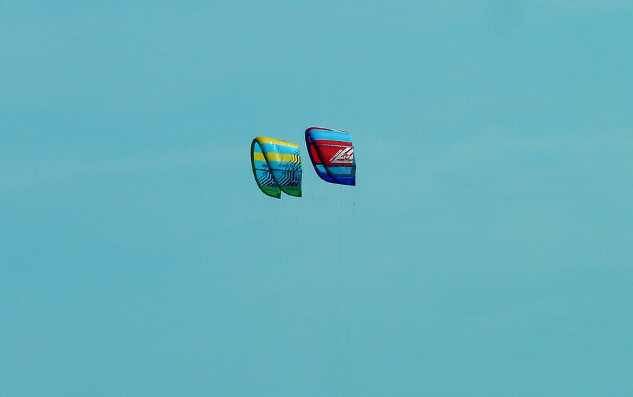 fly, glide, kite, kiting, kite surfing, sea, beach, the beach in kiten HD wallpaper