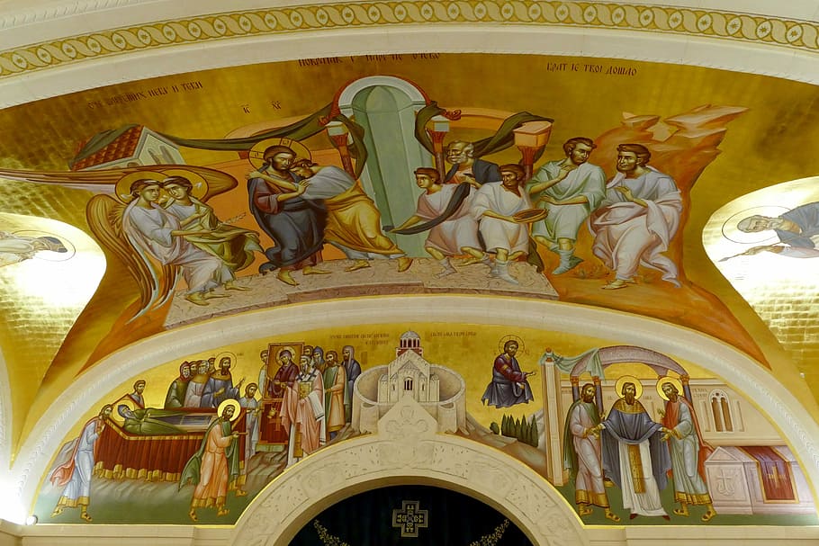 Belgrade, Serbia, Capital, Image, Fresco, house of worship, HD wallpaper