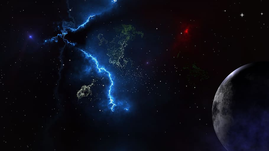 outer space photo, astronomy, moon, galaxy, planet, star, cosmos HD wallpaper