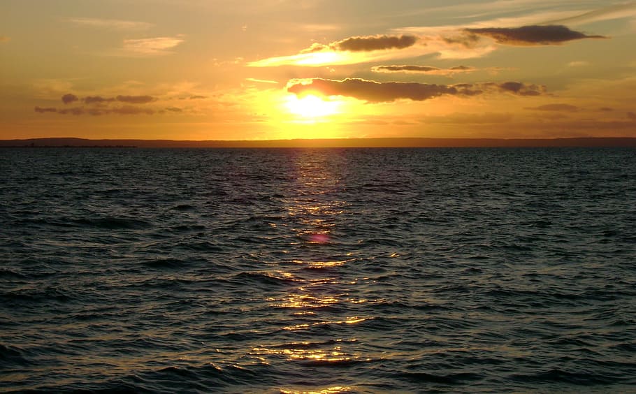 summer, sea, sunset, romantic, ferragosto, nature, evening HD wallpaper