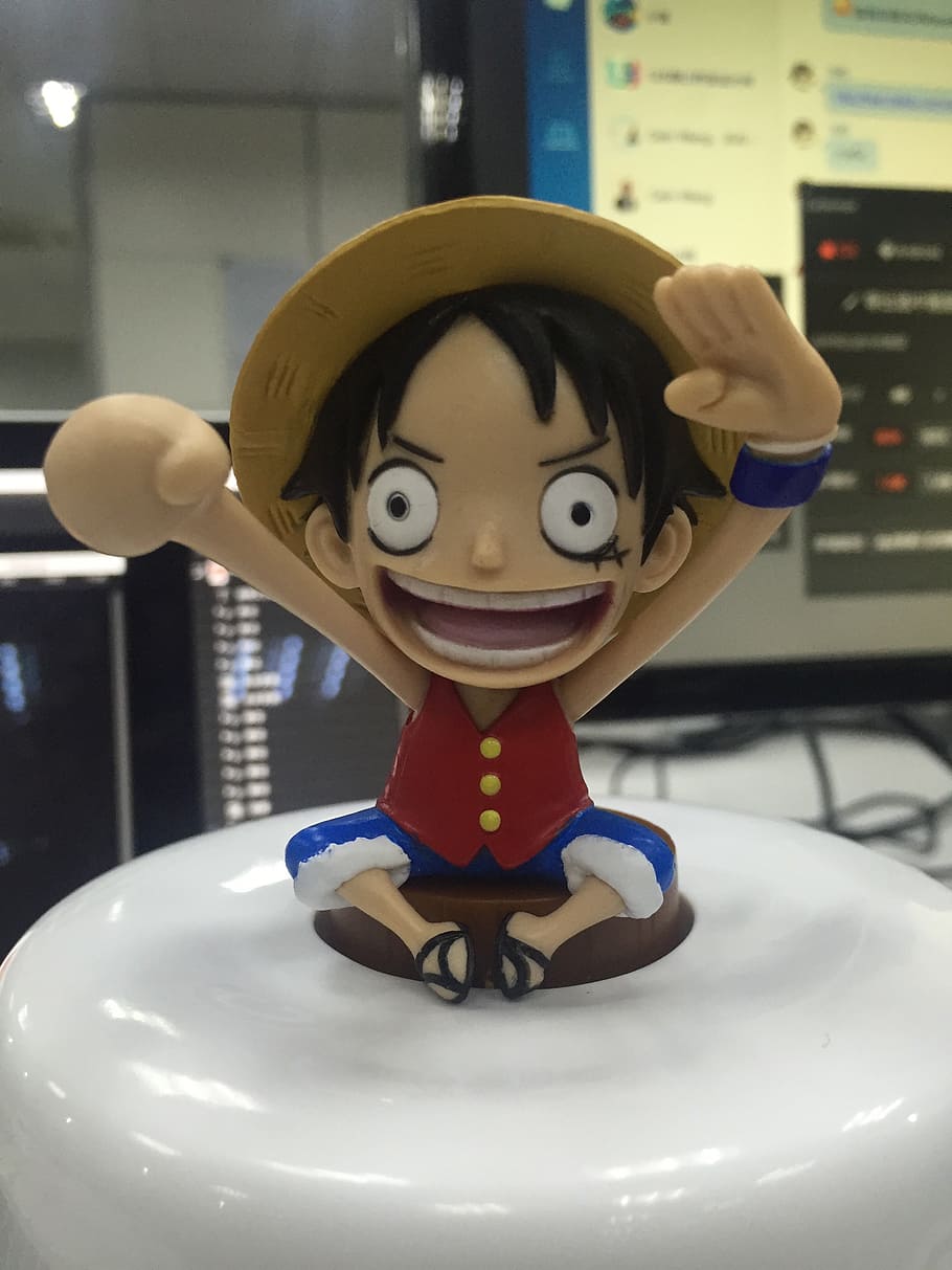 doll, luffy, anime, indoors, representation, human representation HD wallpaper