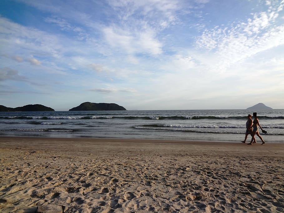 beach, holidays, walk, exercise, summer, beira mar, heat, sand HD wallpaper