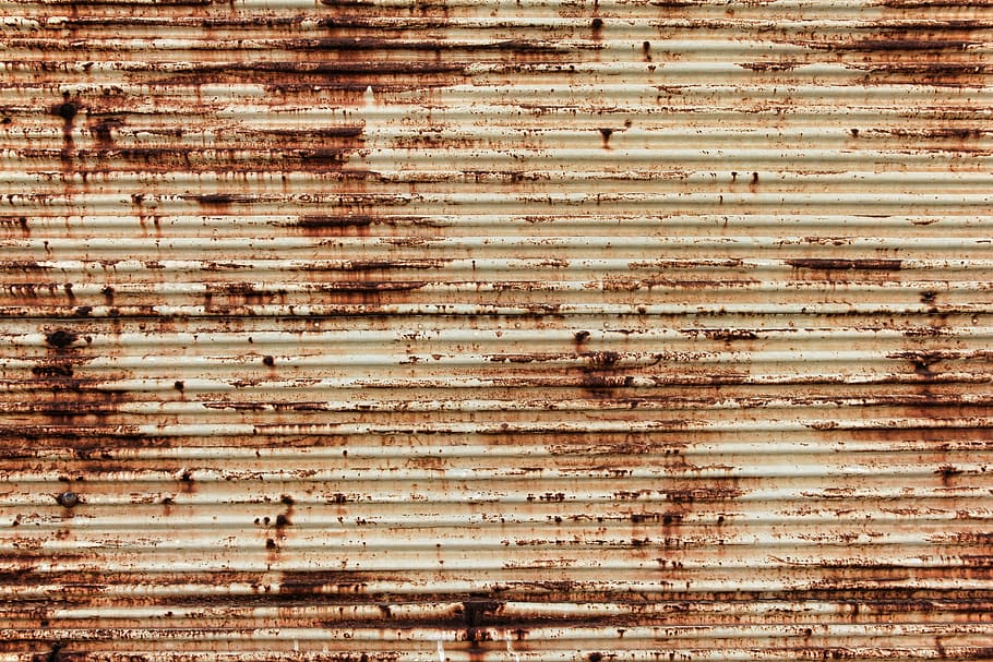 brown wall, texture, lines, sheet, stainless, background, pattern HD wallpaper