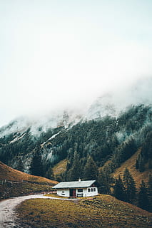 white and gray structure, snow mountain photo, wallpaper, iphone wallpapers HD wallpaper