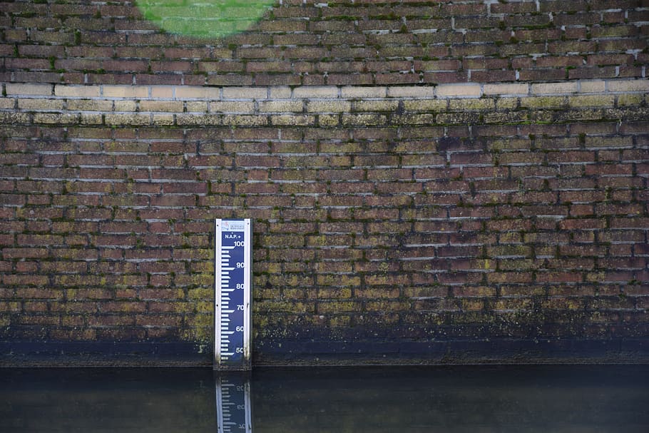 brick, stone, pattern, structure, water level, hm, dipstick HD wallpaper