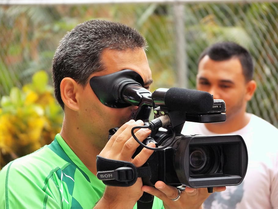 camera, in, hand, camera - photographic equipment, technology HD wallpaper