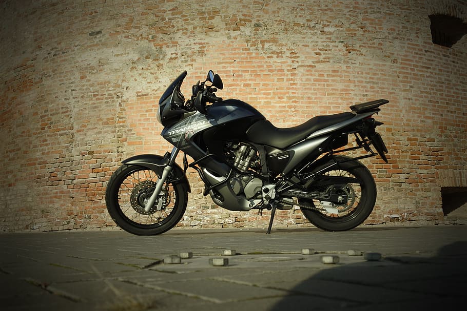 transalp, honda, engine, transportation, bicycle, mode of transportation HD wallpaper