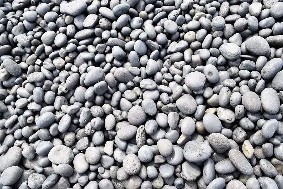 gray pebble stone lot, pebbles, rocks, smooth, zen, natural HD wallpaper