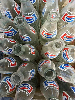 pepsi, bottles, dusty, old, vintage, drink, glass, full frame HD wallpaper