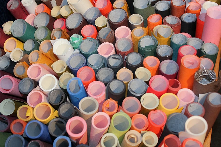 circles, bogbinderlærred, rolls, gift wrap, binding, multi colored HD wallpaper