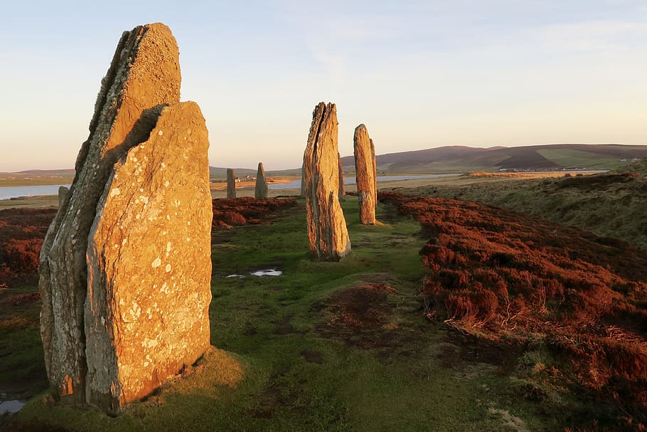 pierre, scotland, sky, tranquil scene, scenics - nature, tranquility HD wallpaper