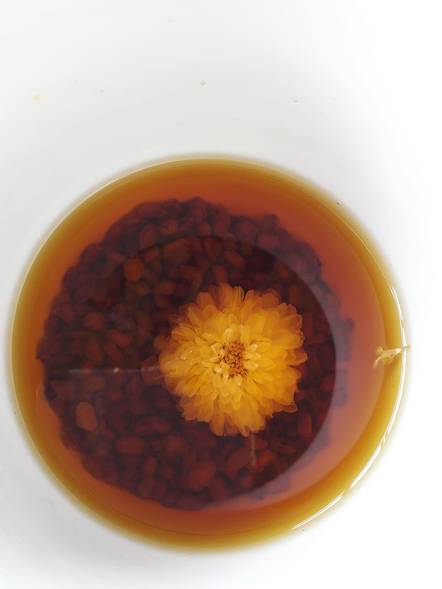 cassia tea, chrysanthemum, food and drink, freshness, indoors, HD wallpaper