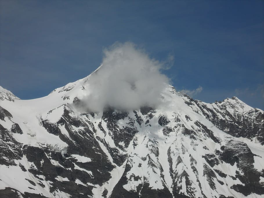 Grossglockner, Mountain, Cloud, landscape, snow, nature, winter HD wallpaper