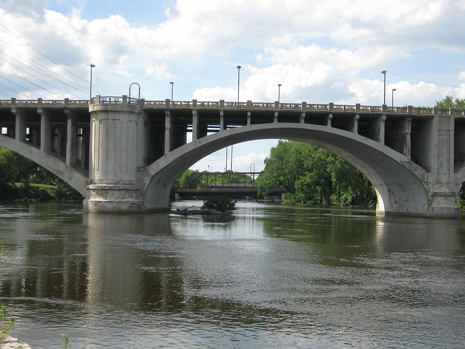 Minneapolis, Bridge, Minnesota, River, mississippi, downtown, HD wallpaper