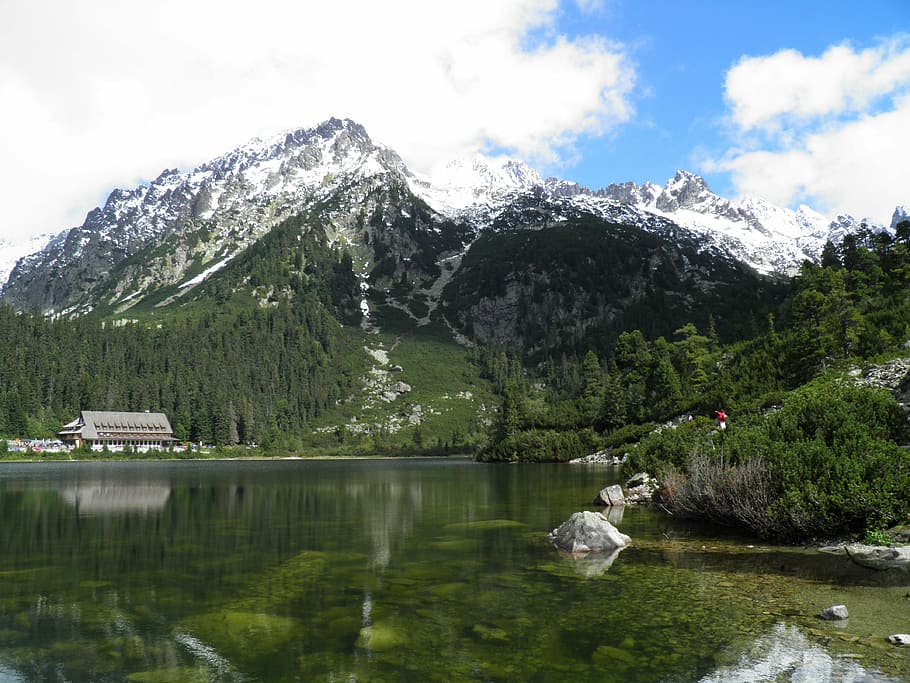 High Tatras, Pleso, Slovakia, mountain, scenics, nature, mountain range, HD wallpaper