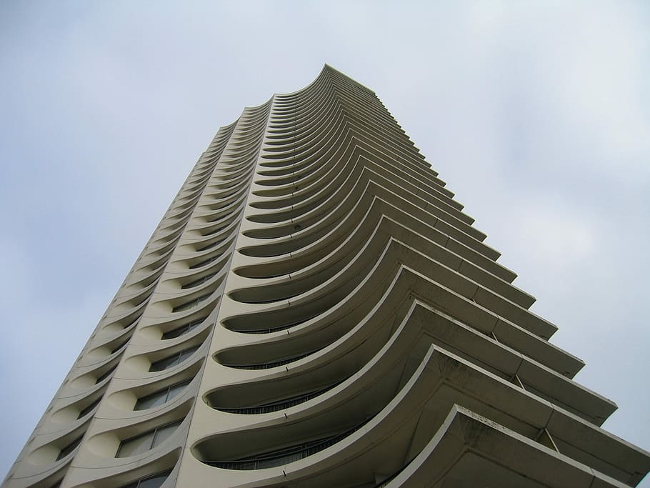 Building, Tower, Hlm, Rennes, Sky, diving against, architecture HD wallpaper