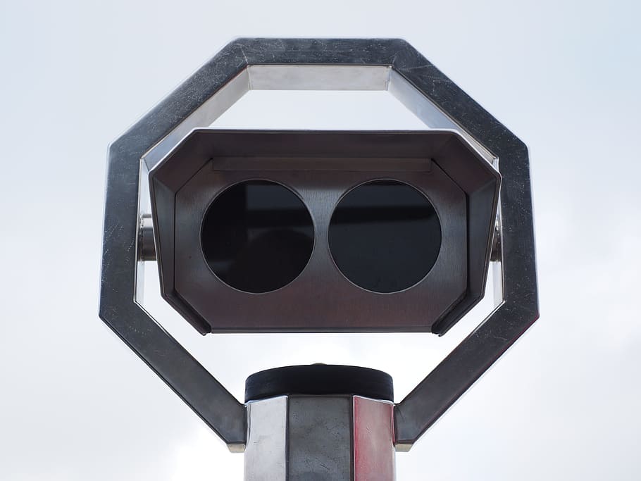 black DIY VR VR box, telescope, by looking, view, binoculars HD wallpaper