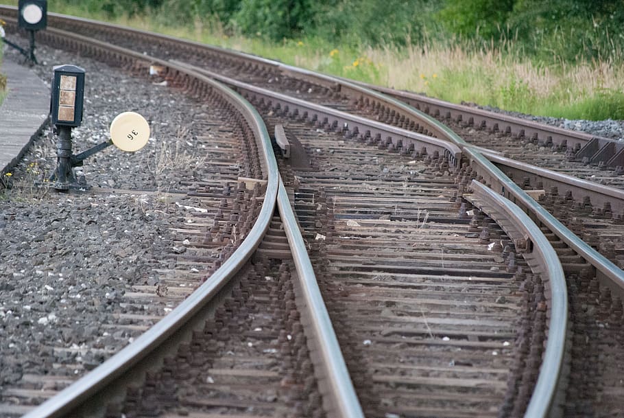 tracks, railway, soft, rail transportation, railroad track HD wallpaper