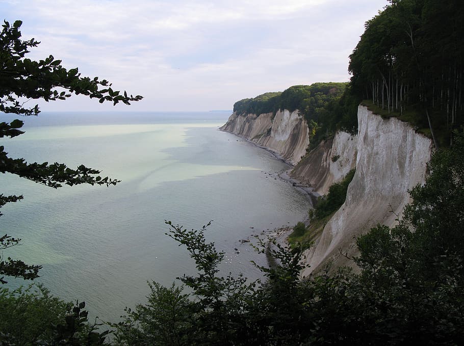 white cliffs, rügen, national park, jasmund, baltic sea, island, HD wallpaper