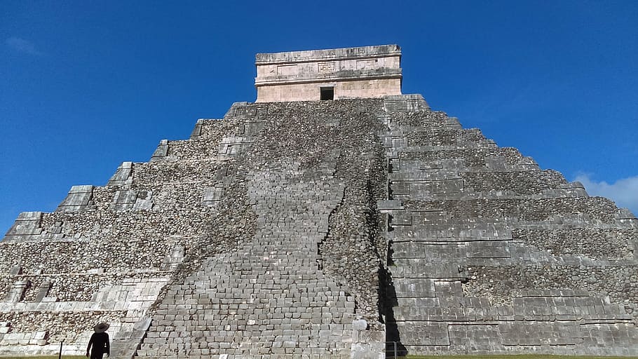 pyramid, mexico, temple, aztec, yucatan, mayan, history, architecture, HD wallpaper