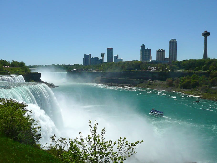 photo of Niagara Falls, Waterfall, Skyline, tourist attraction HD wallpaper