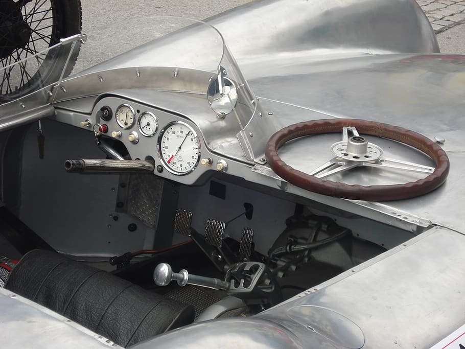 oldtimer, steering wheel, auto, classic, automotive, dashboard HD wallpaper