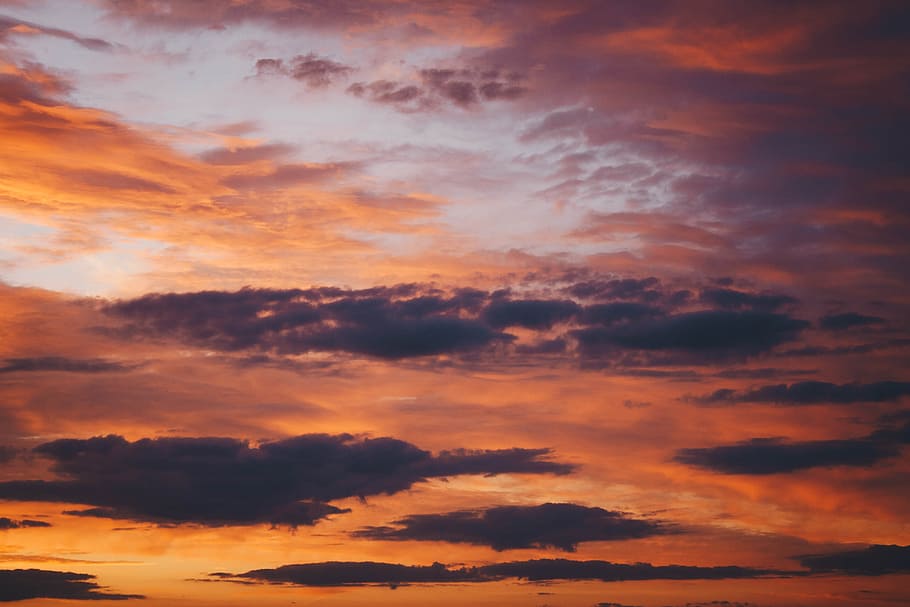 Scenic Photography of the Sky, bright, calm, clouds, contrast HD wallpaper