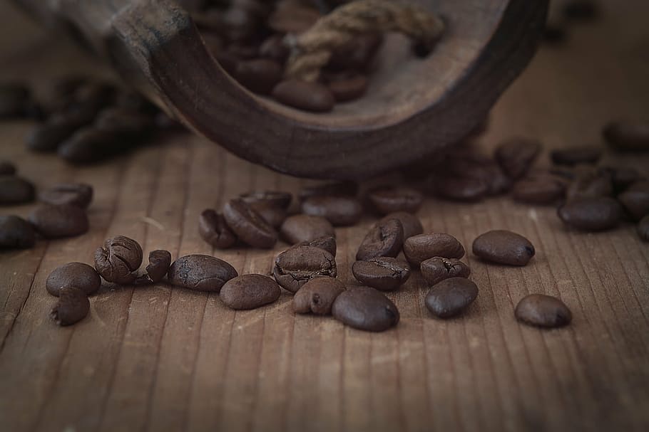 coffee, coffee beans, brown, dark, natural product, roasted HD wallpaper