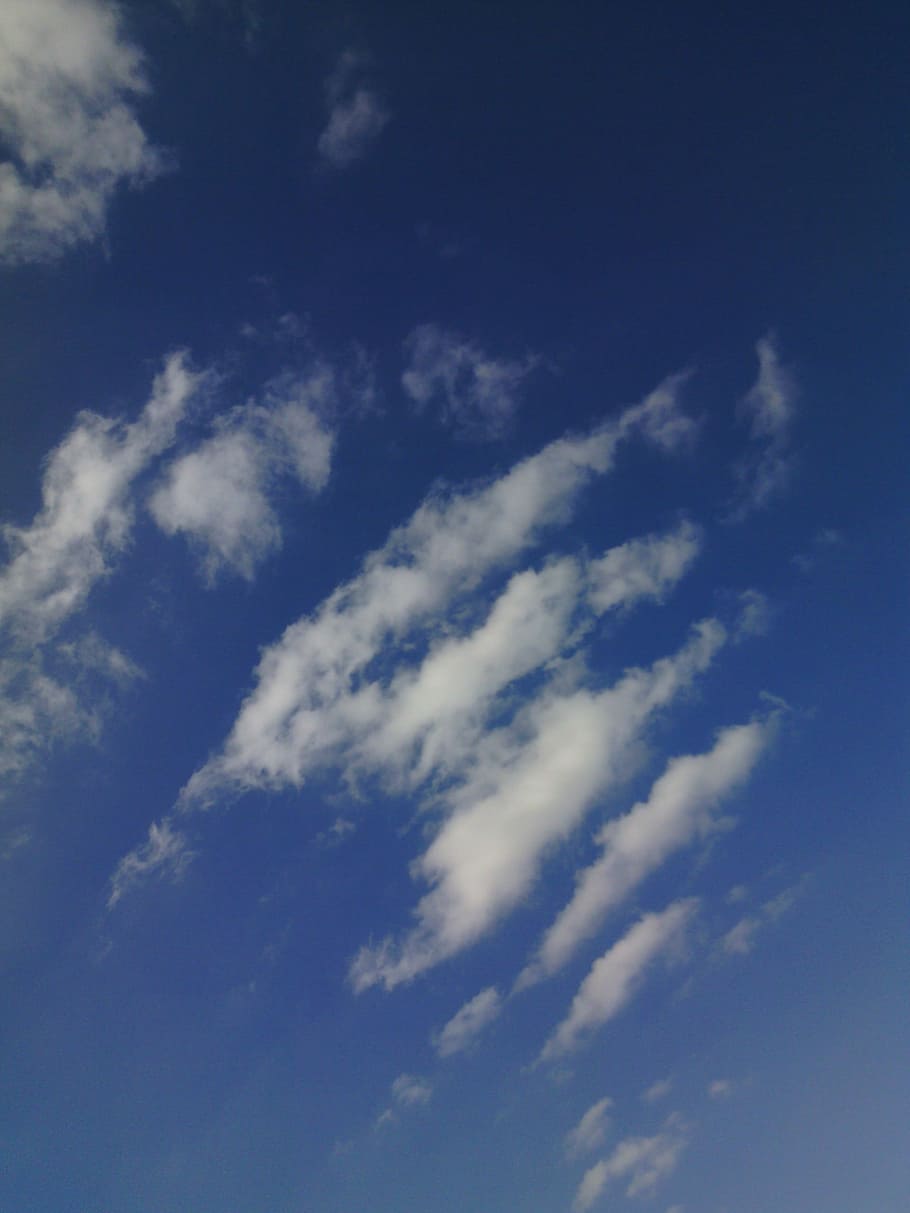 Air, Blue, Blue, Cloud, Blue Sky, Heaven, backgrounds, cloud - sky HD wallpaper