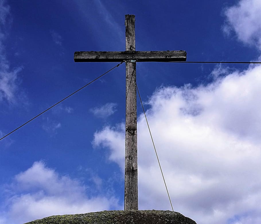 summit, cross, summit cross, mountain, austria, sky, cloud - sky HD wallpaper