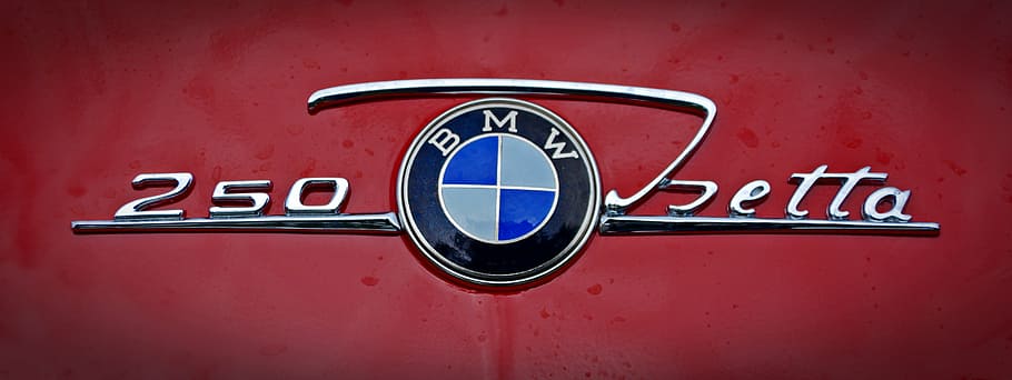 BMW 250 Hetta emblem, brand, symbol, isetta, characters, feature, HD wallpaper