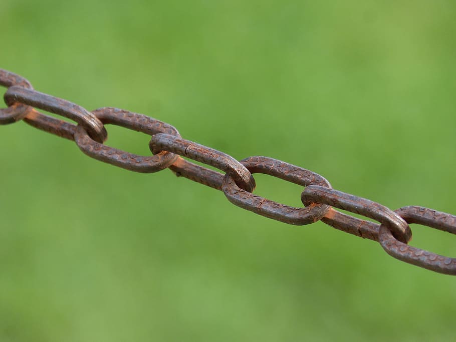 string, chain, tie, links, iron, oxide, metal, no people, close-up HD wallpaper