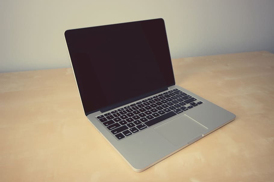 MacBook Pro, table, laptop, computer, apple, desk, business HD wallpaper