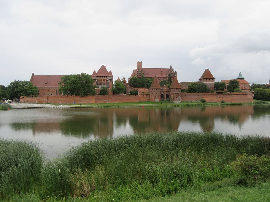 malbork, castle, poland, building exterior, architecture, built structure HD wallpaper