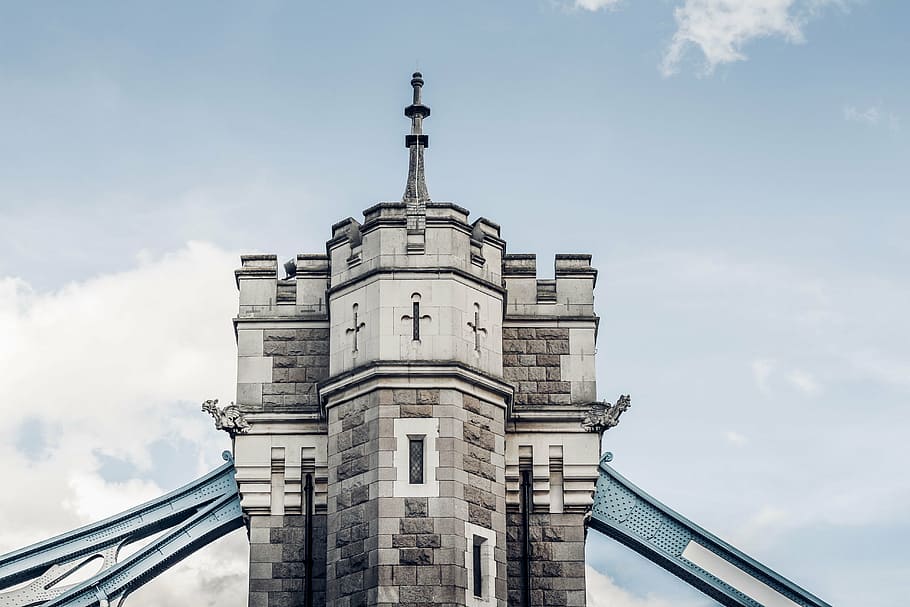 white concrete castle, building, structure, sky, infrastructure HD wallpaper