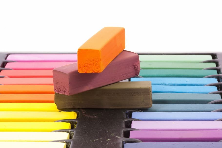 Cretaceous, Color, Colorful, Paint, hair chalking, multi colored HD wallpaper