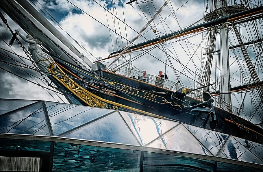 Cutty Sark, Ship, Dock, Landmark, greenwich, london, vessel HD wallpaper
