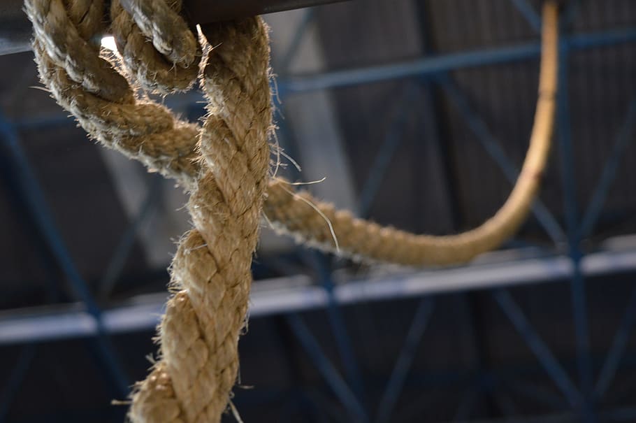 rope, gym, training, strength, no people, close-up, focus on foreground HD wallpaper