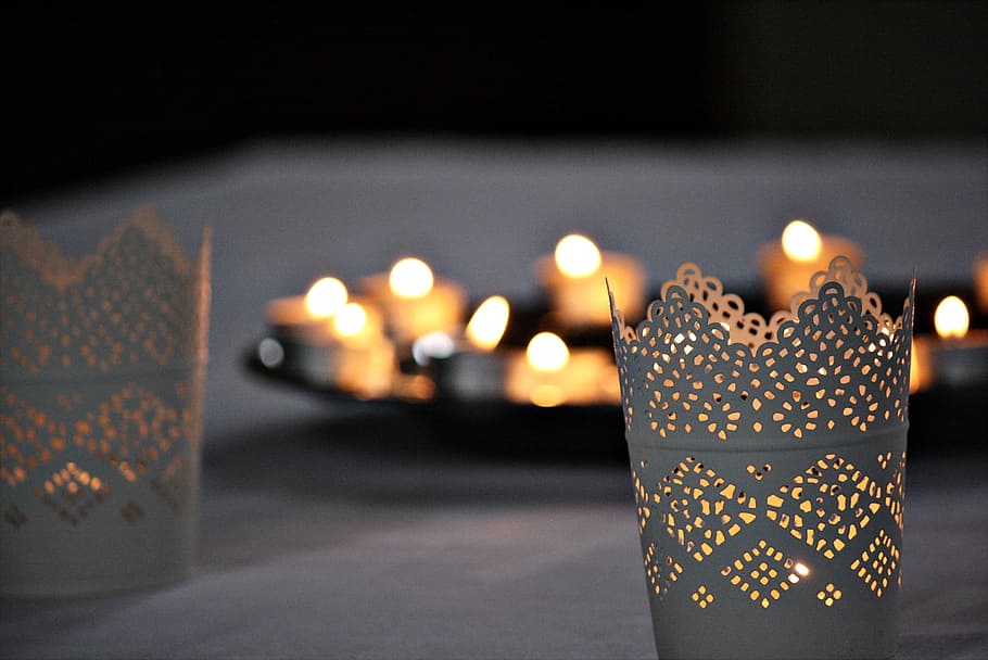 candles, mood, contemplative, candlelight, romance, atmosphere HD wallpaper