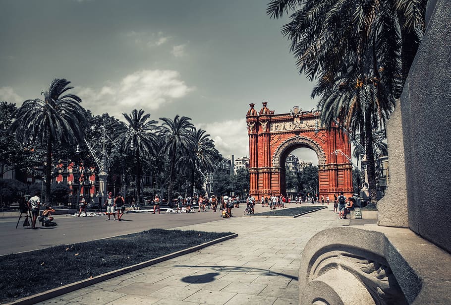 Arc of Triumph, barcelona, architecture, monument, catalonia HD wallpaper