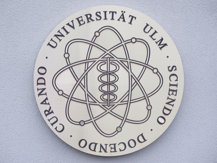 Online crop | HD wallpaper: university ulm, emblem, logo, lettering ...