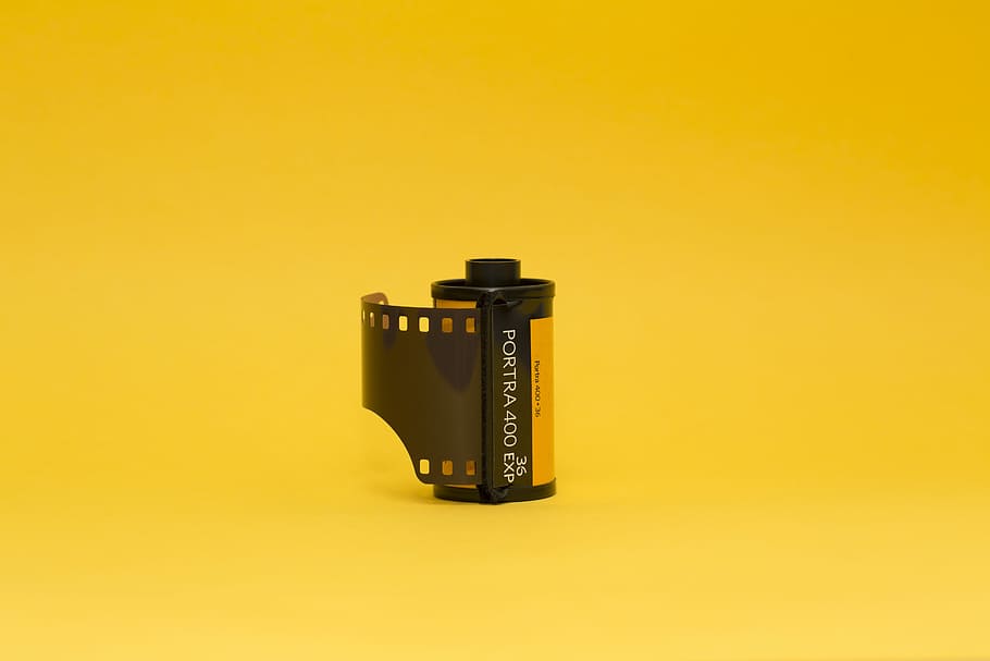 Hd Wallpaper Camera Film Yellow And Black Portra 400 Exp Film Kodak Background Wallpaper Flare